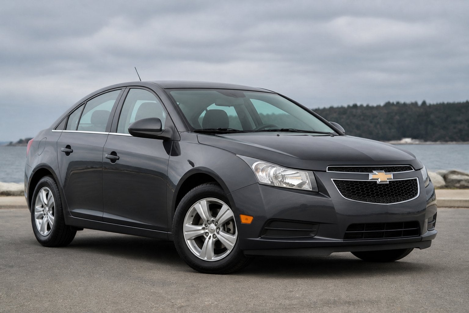 A Chevrolet Cruze sedan parked outdoors at a slight front angle.